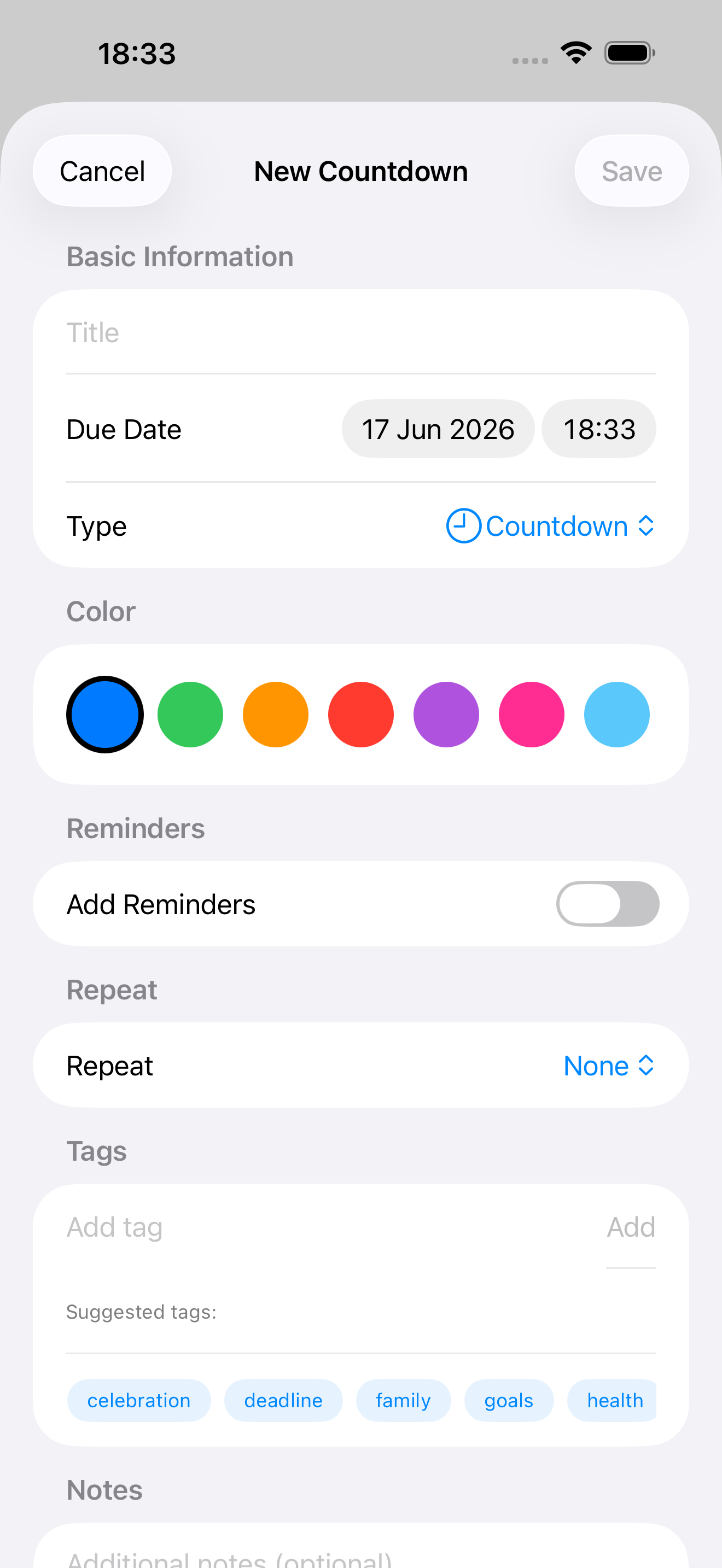 Create one in seconds